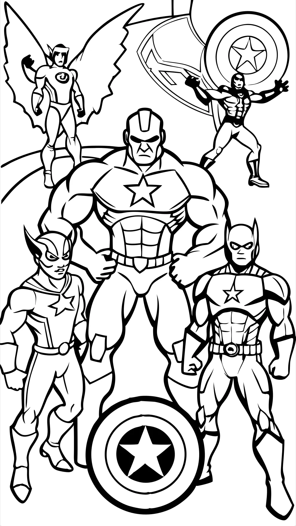 avengers printable coloring pages